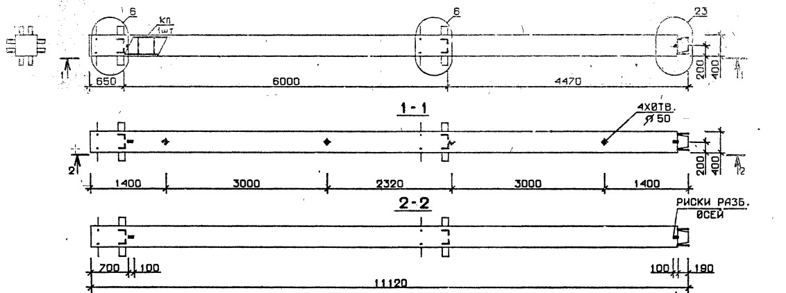 Колонна 2КВ 60.111-5 Серия 1.020.1-2с/89