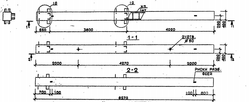 Колонна 3КБ 36.83-9 Серия 1.020.1-2с/89