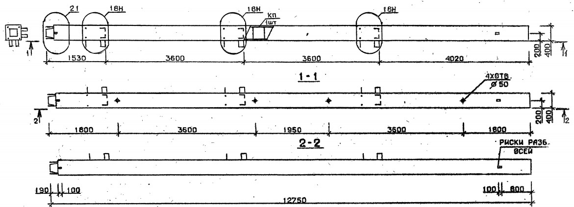 Колонна 5КН 36.128-3-н Серия 1.020.1-2с/89